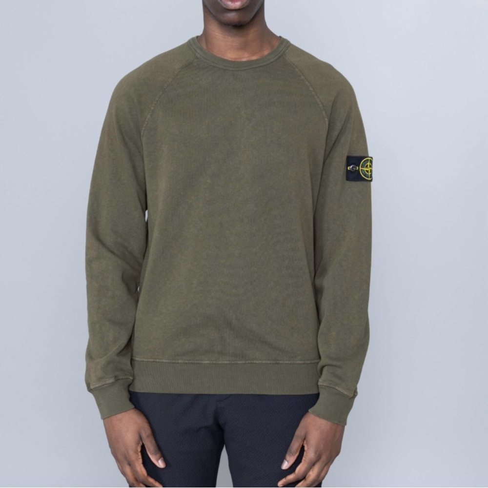 Stone Island Olive Crewneck Sweater